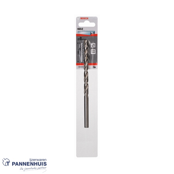 Bosch Metaalboor HSS-G, DIN 340, 8 x 109 x 165 mm - Afbeelding 2