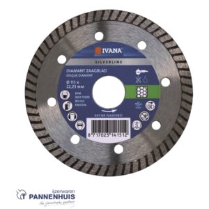 Ivana Diamant Zaagblad 125 X 22,23 Silverline Tegels