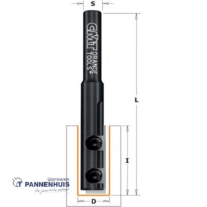 CMT Rechte groeffrees, HWM D=12 x 39,5mm L=90 S=8 Z1