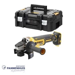 Dewalt DCG405NT 18V XR Brushless Haakse slijper 125mm in TSTAK - Body