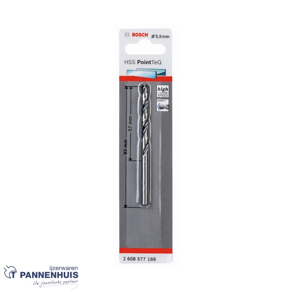 Bosch Spiraalboor HSS PointTeQ 5,5 mm - Afbeelding 2