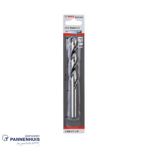 Bosch Spiraalboor HSS PointTeQ 12 mm - Afbeelding 2