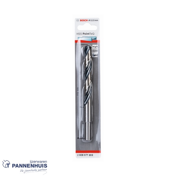 Bosch Spiraalboor HSS PointTeQ 12,5 mm gereduceerde opnameschacht - Afbeelding 2