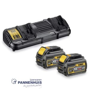 Dewalt DCB132X2 54V XR Accu starterspakket 2x 9,0Ah accu's en duolader