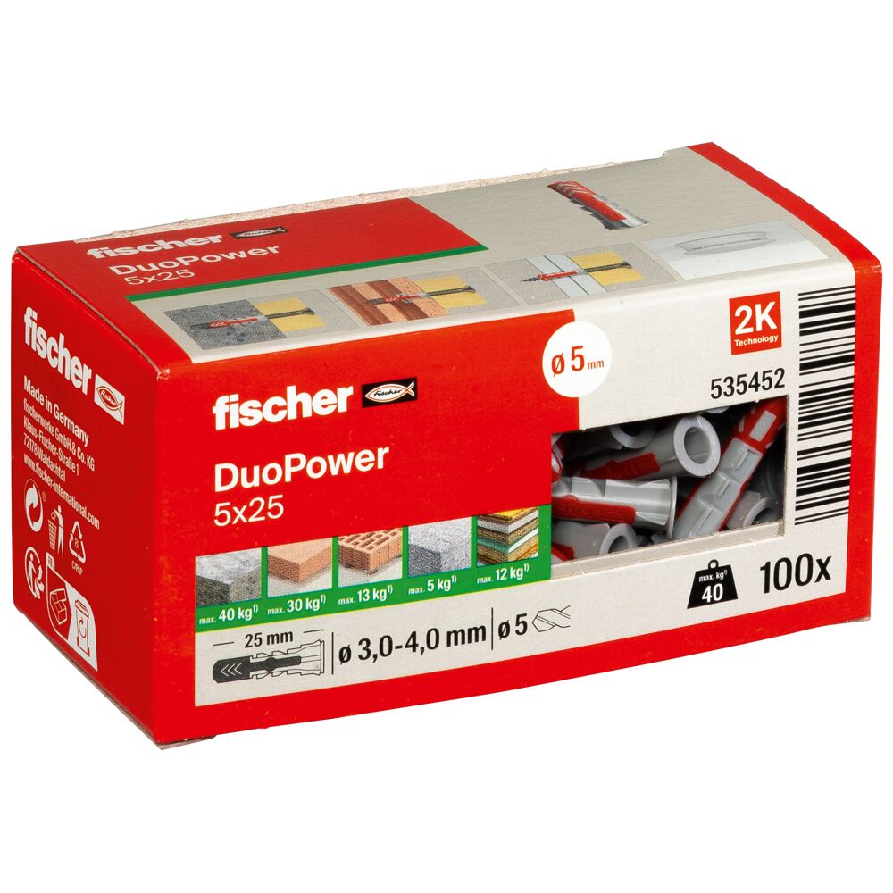 fischer DuoPower 5x25 (100st) - Afbeelding 2