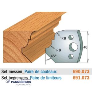 CMT Profielmessen I=40x4mm 2 stuks nr.073