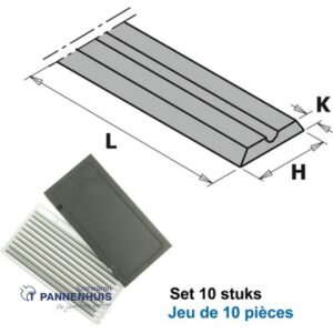 CMT Standaard wpl reserve mes HV10 L=82x5,5x1,1 Z=2 HWM 10 stuks