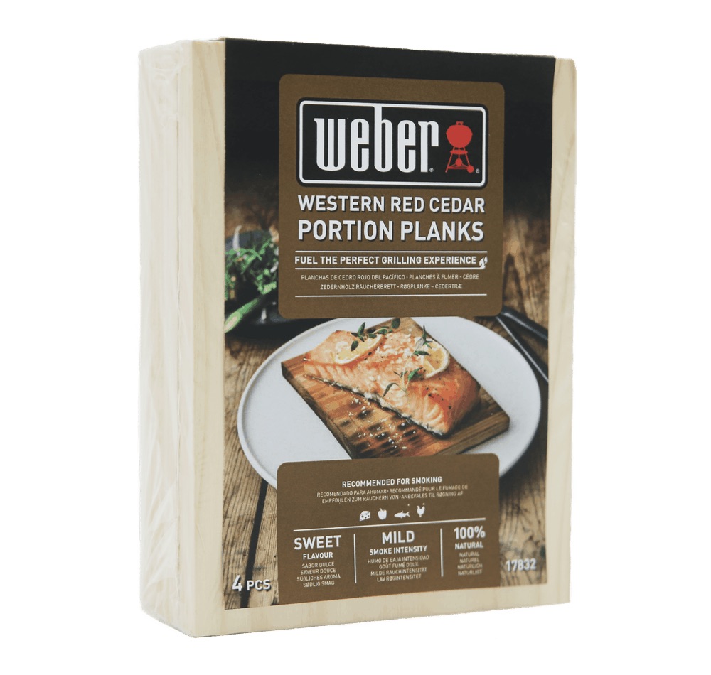 Weber Cederhouten portie rookplankjes 15x11 cm 4 stuks - Afbeelding 2