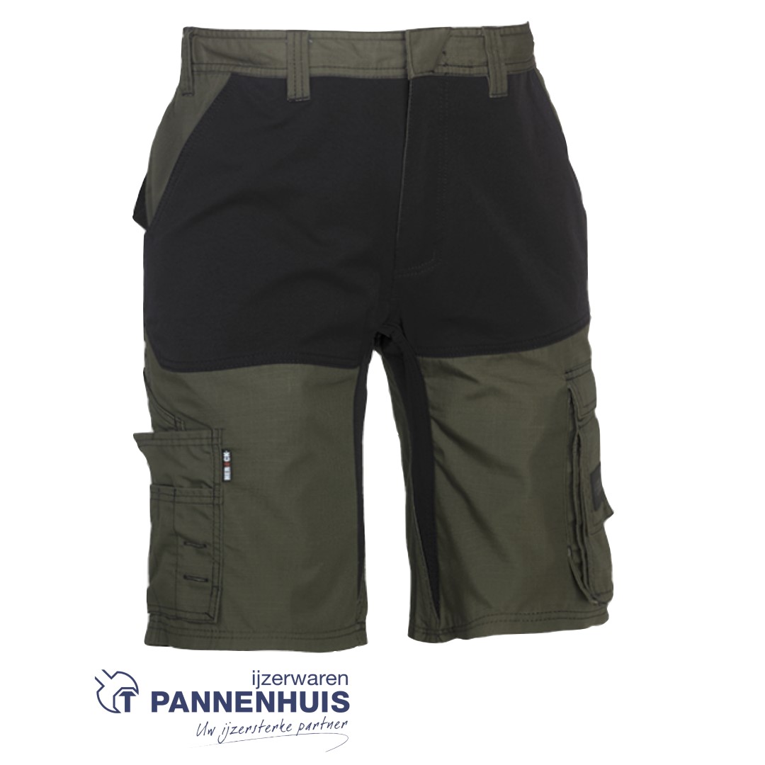 Herock Hespar bermuda Donker Kaki/Zwart 46