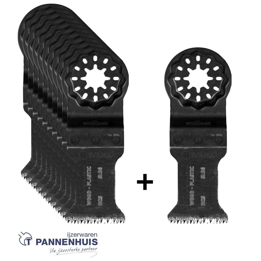 Ivana segmentzaagblad SL06 Precision 35x50mm HCS 10 +1 Gratis - Afbeelding 2