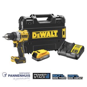 Dewalt DCD800E1T 18V XR G3 Compacte Schroef-/boormachine - 1x POWERSTACK in TSTAK