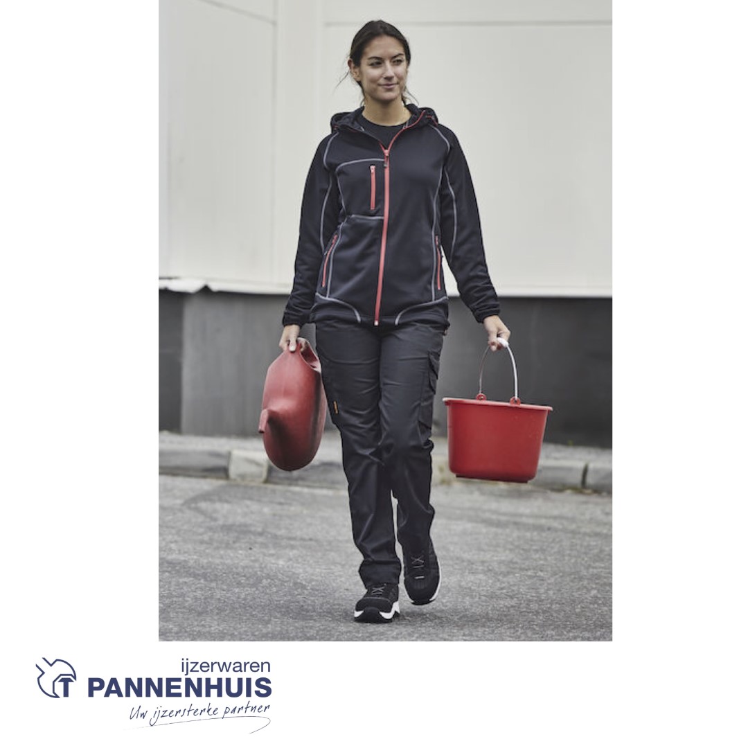 Jobman 2316 Dames Servicebroek stretch D42 zwart - Afbeelding 3
