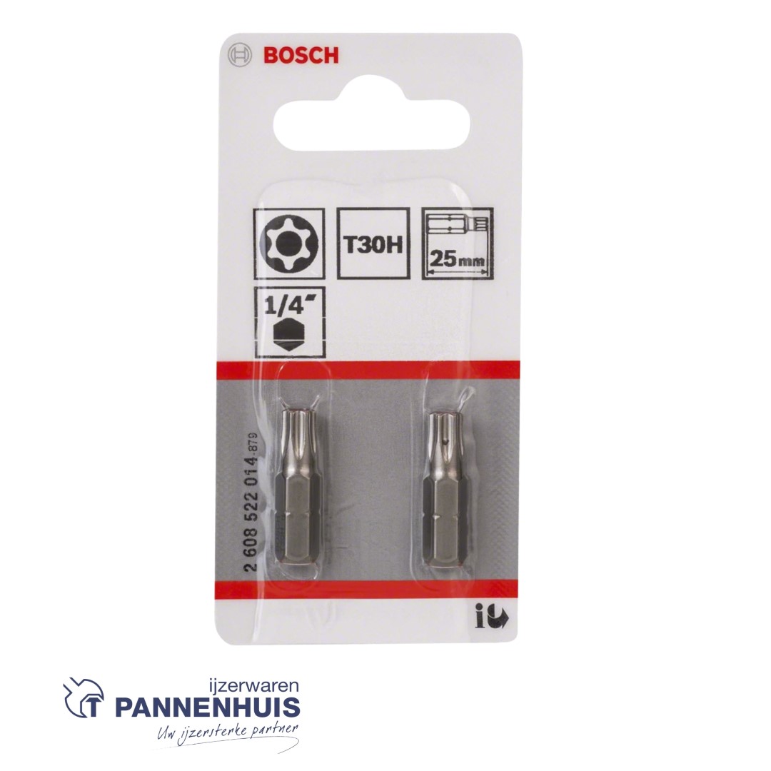 Bosch 2x Bit extra-hard Security Torx T30H, 25 - Afbeelding 2