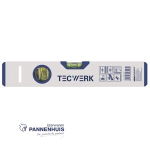 TecwerkWaterpas 30 cm aluminium zilver ± 0,5 mm/m