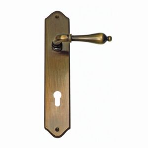 Deurkruk Pro MARTINA BRONS PLAAT+CYL  85MM