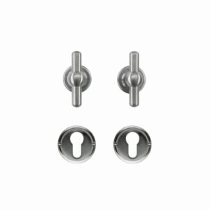 Deurkruk Pro PETRA OM T+T INOX LOOK R+E CYL