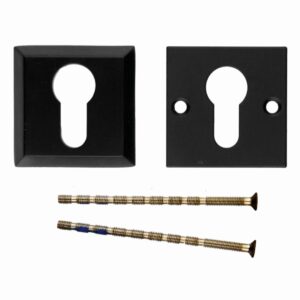 Veiligheidscilinderplaatje SQUARE ZWART .8MM