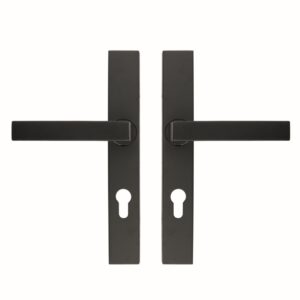 Veiligheidsgarnituur rechthoek KRUK+KRUK ZWART 85MM