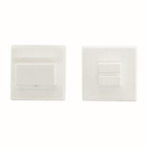 WC garnituur SQUARE 48MM WIT STRUCTUUR