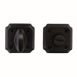 WC garnituur SQUARE RETRO 50MM ZWART