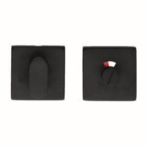 WC garnituur SQUARE SHAPE Zwart TIGE 120MM