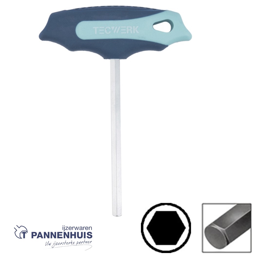 Tecwerk Stiftsleutel met dwarsgreep 12 mm klinglengte 200 mm - Afbeelding 2