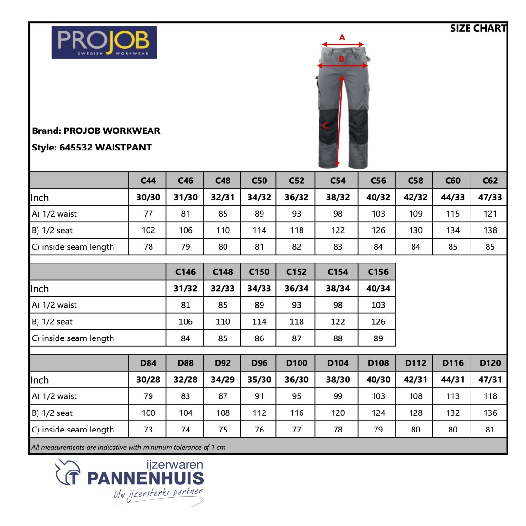 PROJOB 5532 BROEK MET KNIEZAKKEN NAVY - Afbeelding 5