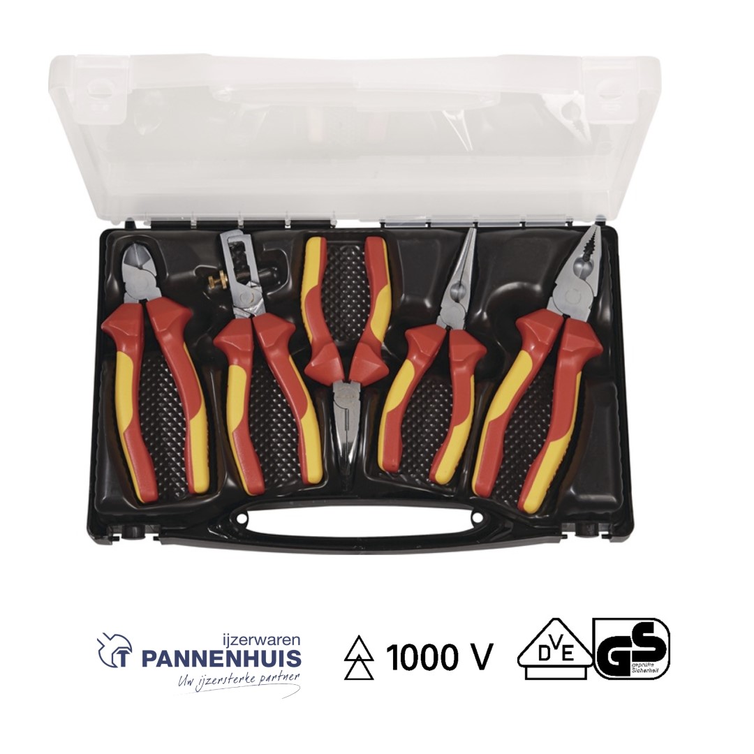 Tecwerk Tangen set inhoud 5-delig VDE