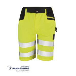Cargo veiligheidsshort Fluo Geel