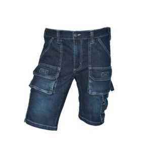 Werkshort  jeansstrethstof Bendigo Dark Wash