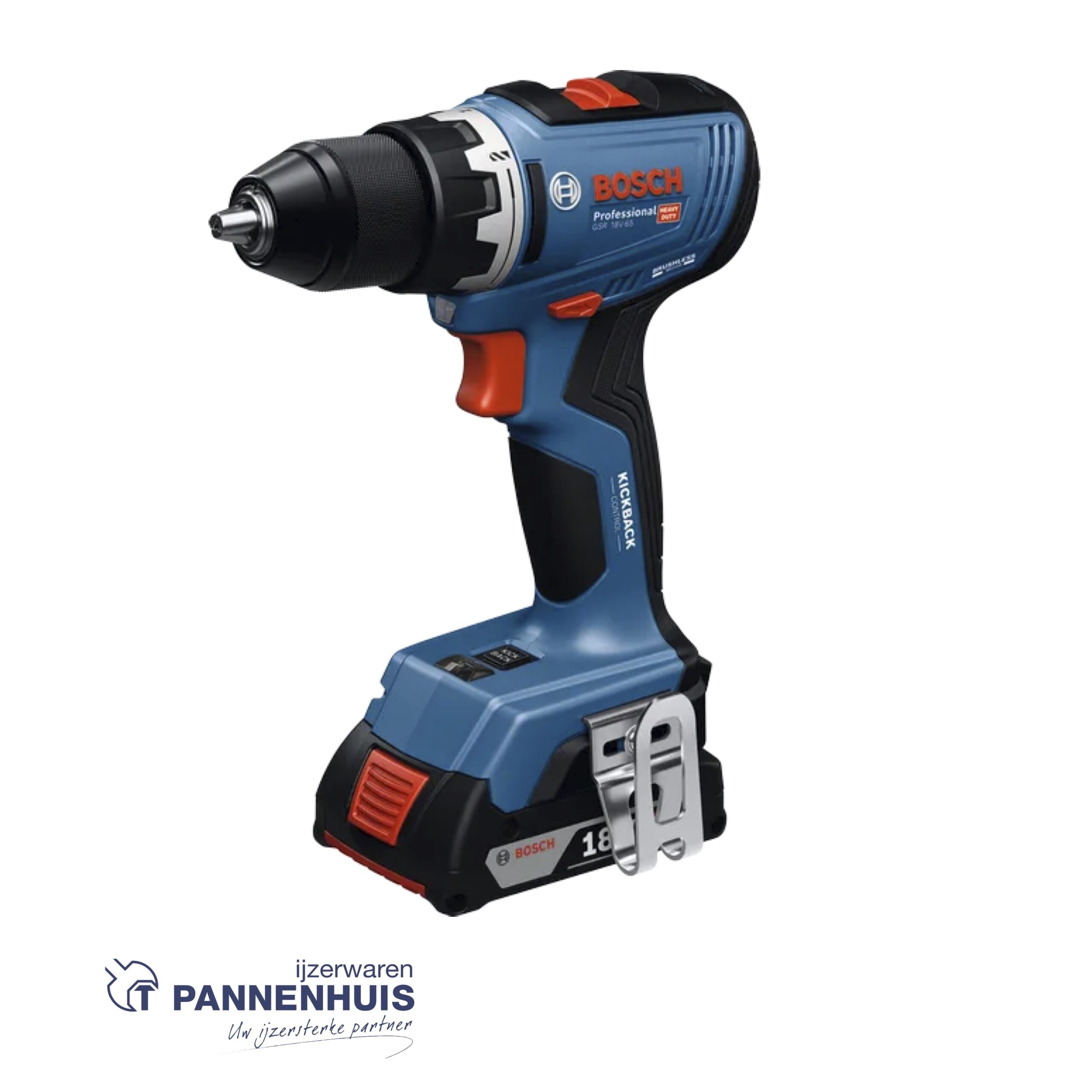 Bosch Accuschroefboormachine GSR18V-65 (Accu en lader niet meegeleverd)