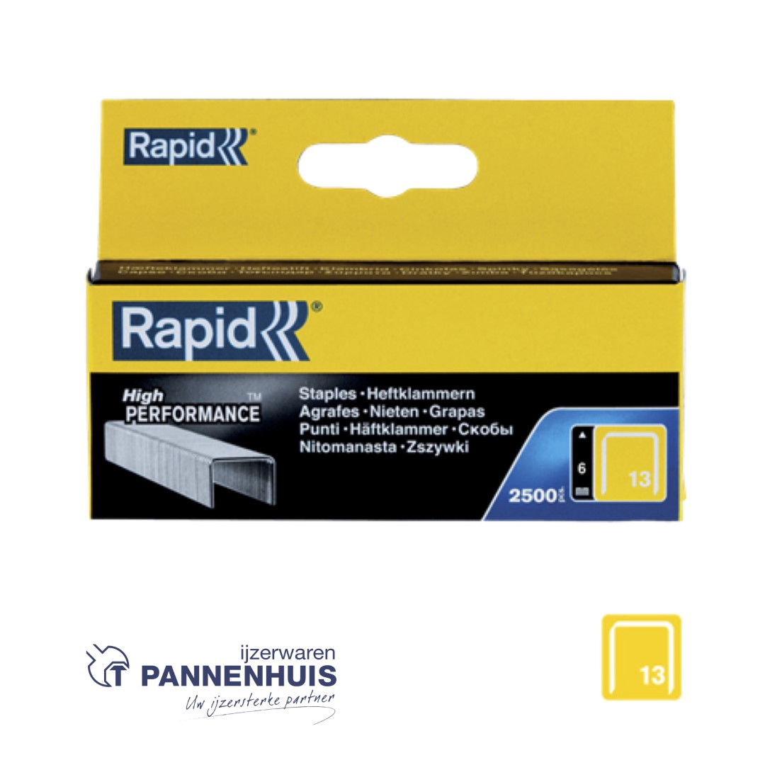 Rapid Nr. 13 fijndraadnieten 6 mm (2500 st)