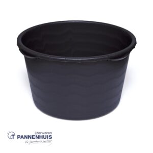 Mortelkuip rond - PE  60 L - zwart