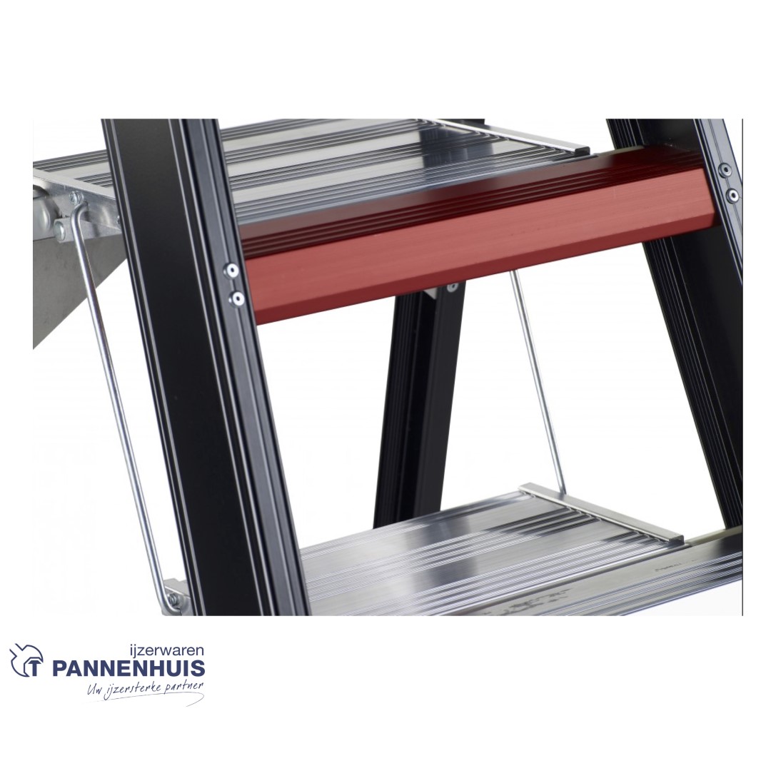 Altrex Taurus trapladder 6 treden - 140cm - 12,1kg zwart - Afbeelding 3