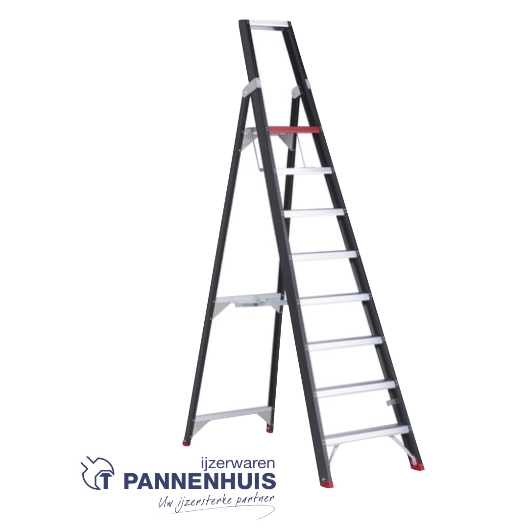 Altrex Taurus trapladder 8 treden - 190cm - 14,6kg zwart