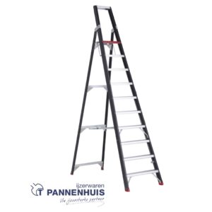 Altrex Taurus trapladder 10 treden - 235cm - 16,5kg zwart