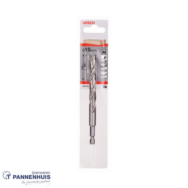 Bosch Houtspiraalboor 1/4" zeskant 10 x 87 x 133 mm - Afbeelding 2