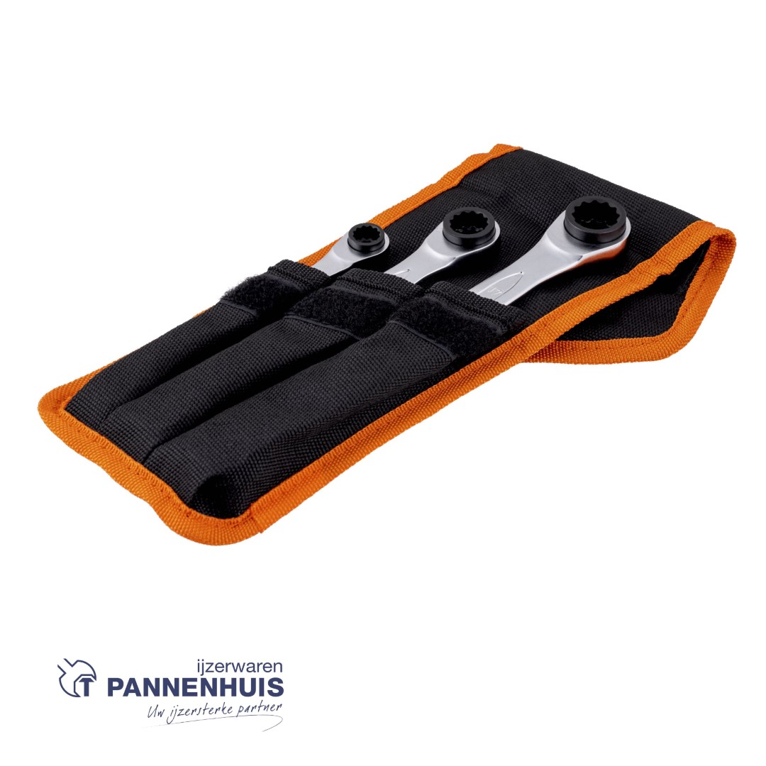 Bahco Ringratelsleutelset 4-in-1 - 3-delig - etui