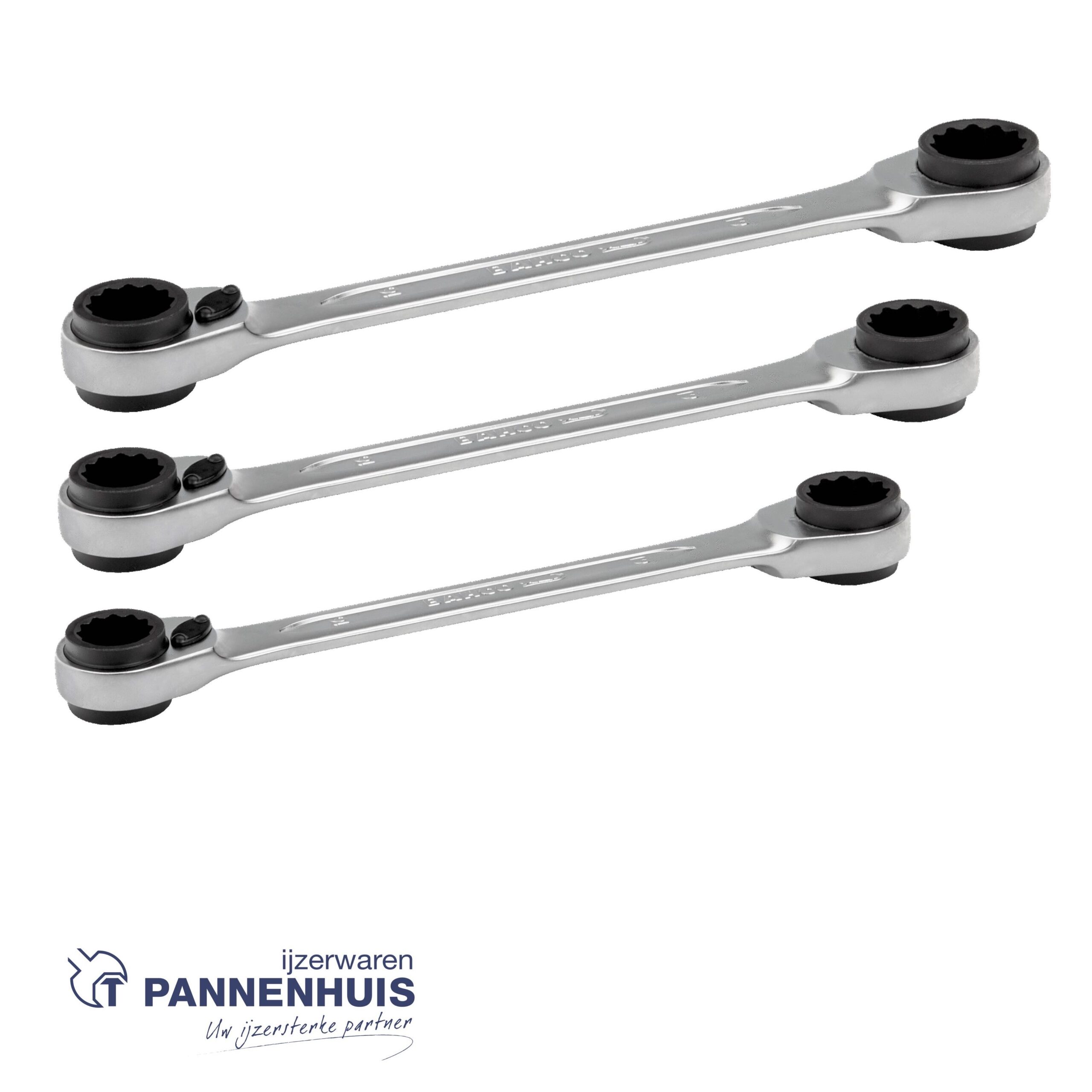 Bahco Ringratelsleutelset 4-in-1 - 3-delig - etui - Afbeelding 2