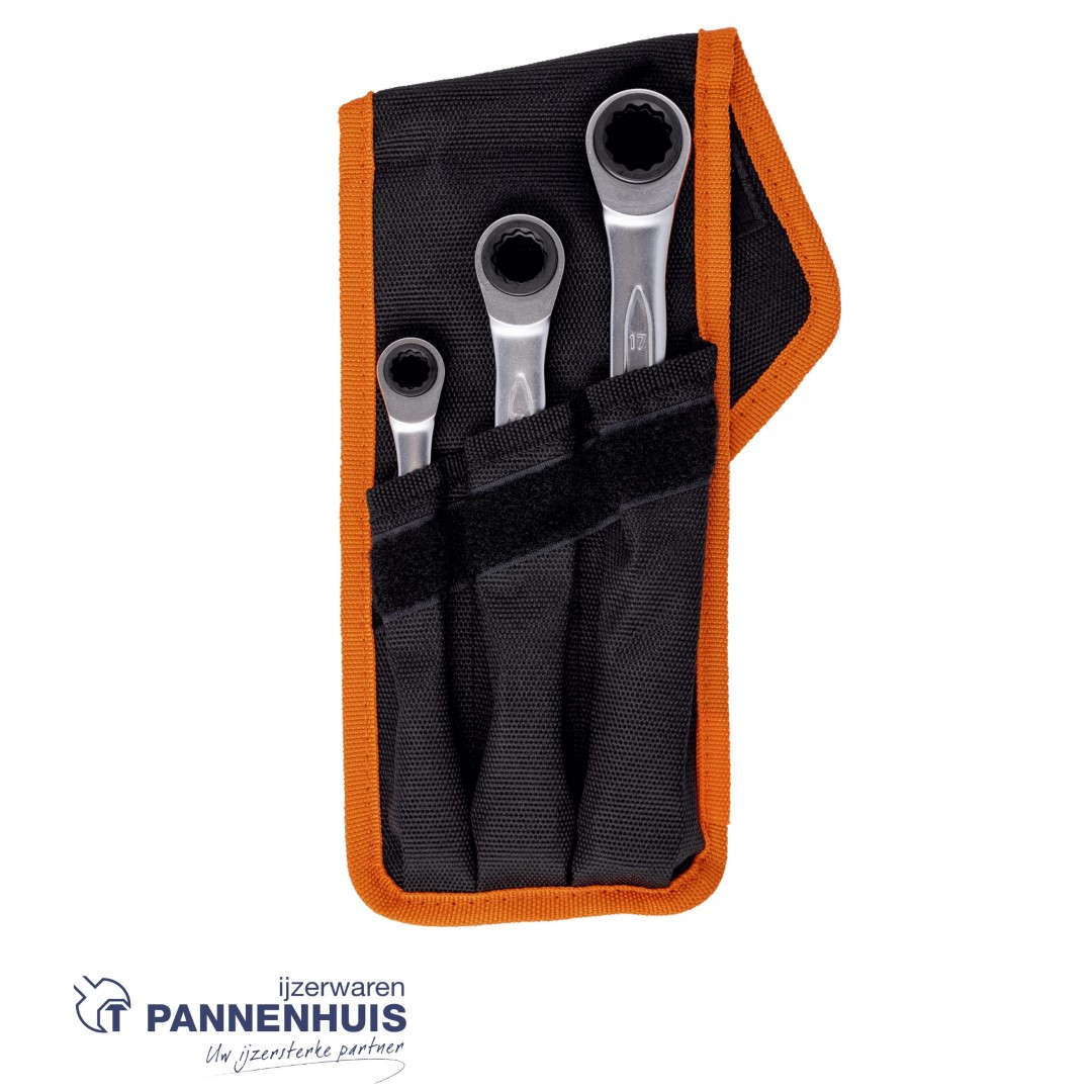 Bahco Ringratelsleutelset 4-in-1 - 3-delig - etui - Afbeelding 3