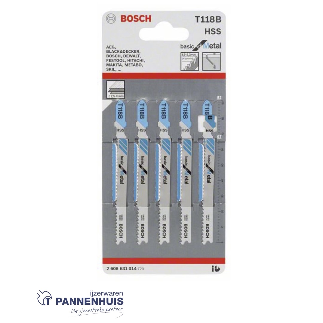 Bosch Decoupeerzaagblad T118 B basic thick metal - Afbeelding 2