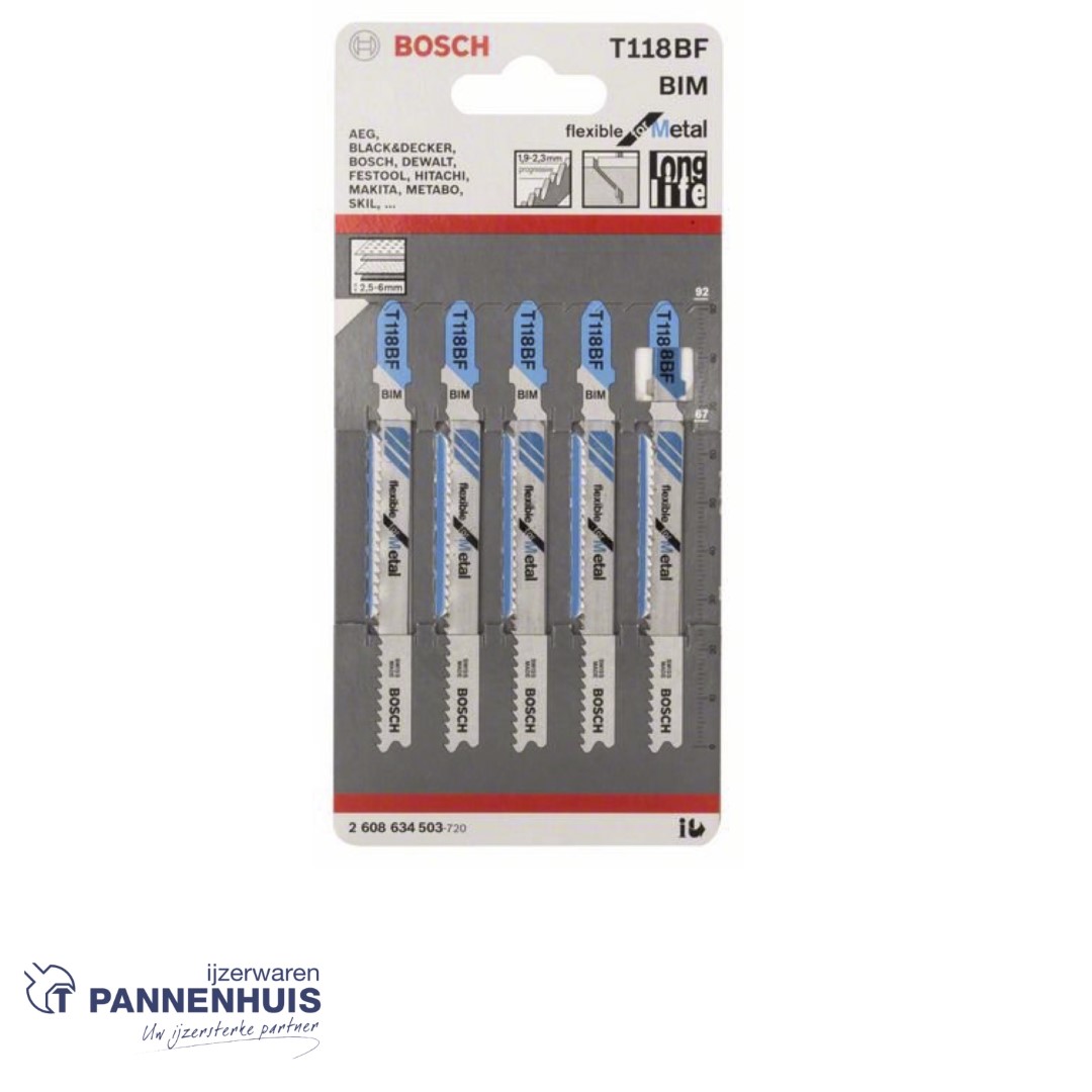 Bosch Decoupeerzaagblad T121 BF speed thick metal
