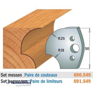 CMT Profielmessen I=50x4mm 2 stuks nr.549