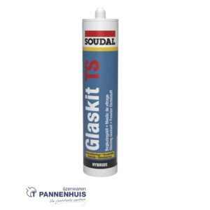 Soudal glaskit TS zwart 310ml Overschilderbare hybride voegkit