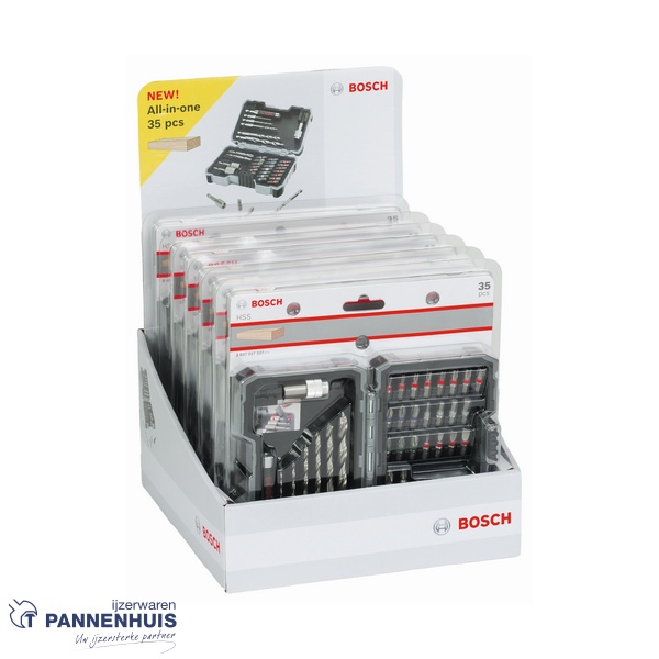 Bosch 35-delige set boor en schroefbit Mixed for Wood - Afbeelding 2