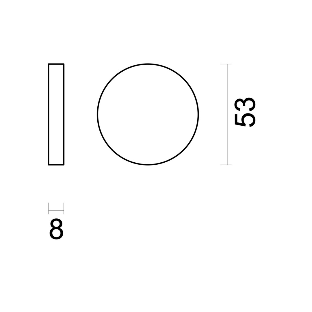 Rozas ROND SHAPE Inox Plus blind - Afbeelding 2