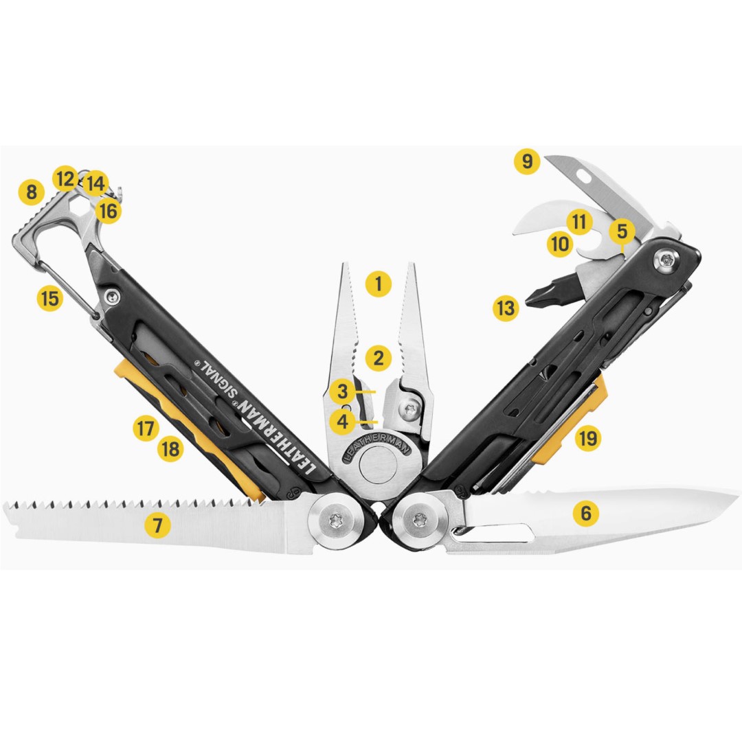 Leatherman Multitool SIGNAL 19f RVS nylon etui - Afbeelding 5