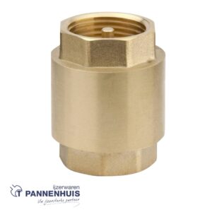 Terugslagklep messing V/V 4/4"