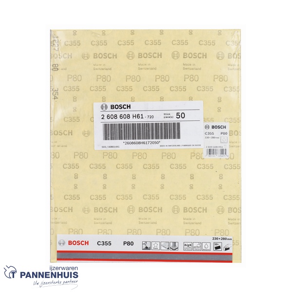 Bosch Schuurvel C355 230x280 mm P80 Coatings en Composites - Afbeelding 2