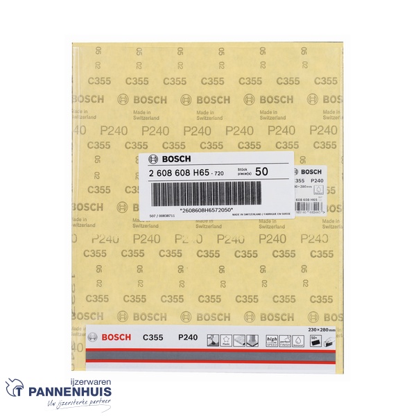 Bosch Schuurvel C355 230x280 mm P240 Coatings en Composites - Afbeelding 2